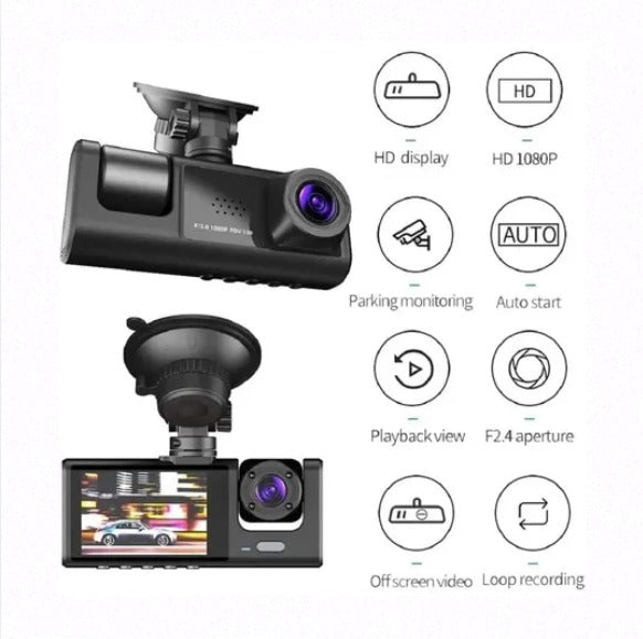 Cámara para Auto 3 en 1 Full HD 1080p | Black Box A044