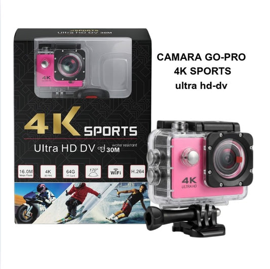 Cámara Deportiva 4K Tipo GoPro Impermeable