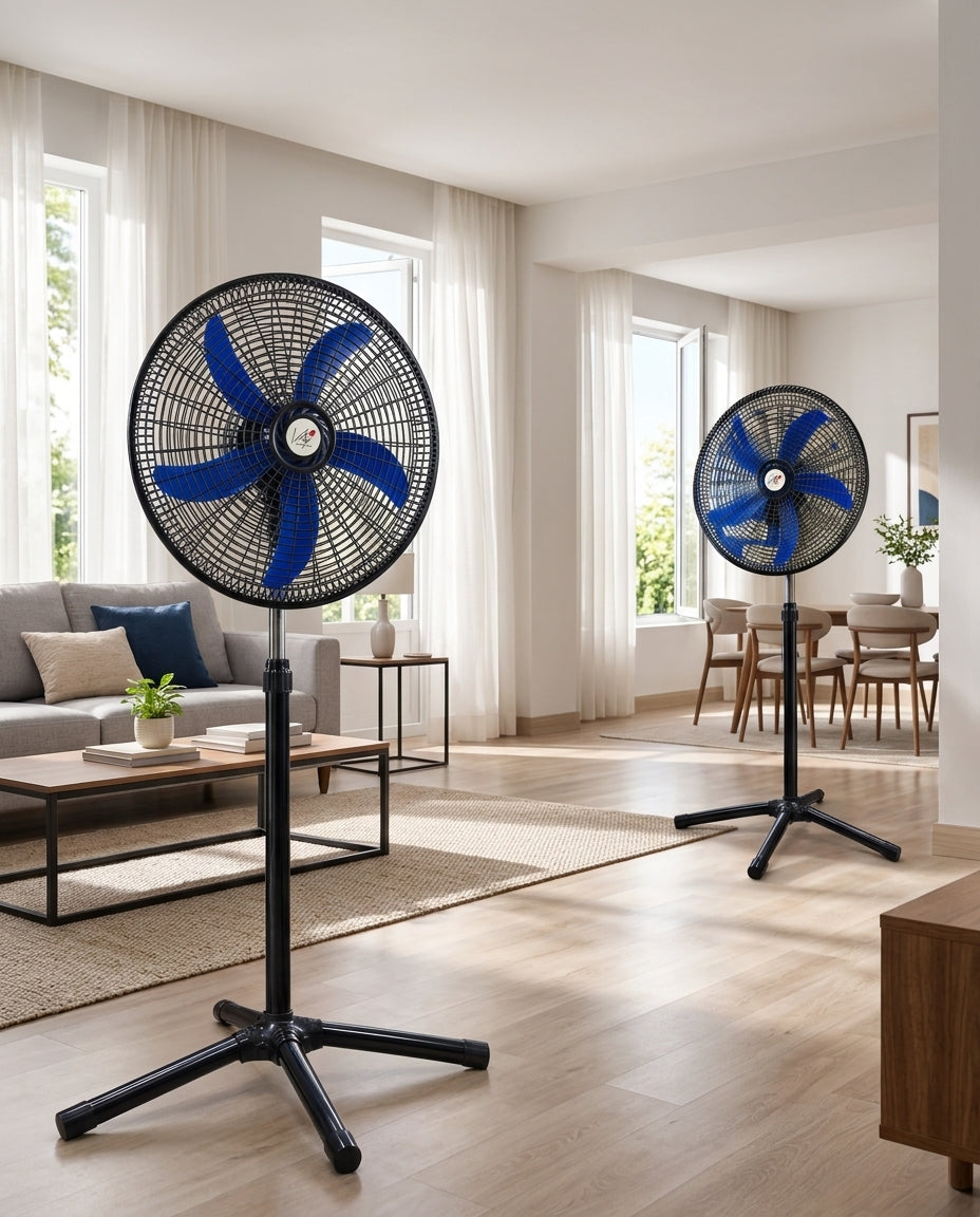 Ventilador Pedestal 18” Volga x2 Unidades 🔥– Potencia y Cobertura